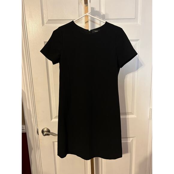 Theory Jatinn Modern Crepe Short Sleeve Dress, Size 6 - Picture 3 of 7